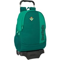 School Rucksack with Wheels Real Betis Balompié Green 30 x 43 x 14 cm