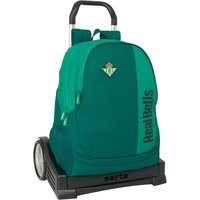 School Rucksack with Wheels Real Betis Balompié Green 32 x 43 x 14 cm