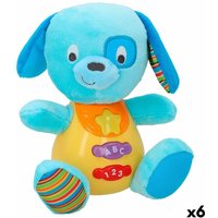 Soft toy with sounds Winfun Dog 15,5 x 16,5 x 11,5 cm (6 Units)