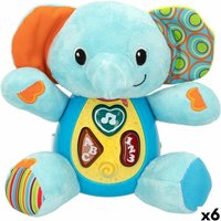 Soft toy with sounds Winfun Elephant 17 x 17,5 x 10 cm (6 Units)