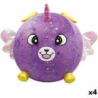 Fluffy toy Eolo Purple Plush Plastic 45 x 45 x 45 cm Inflatable (4 Units)