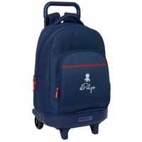 School Rucksack with Wheels El Pulpo Navy Blue 33 x 45 x 22 cm