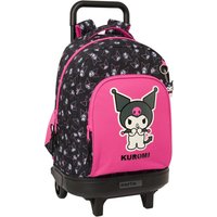 School Bag Kuromi Black Fuchsia 33 x 45 x 22 cm