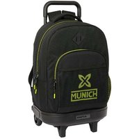 School Rucksack with Wheels Munich Beat Black 33 x 22 x 45 cm