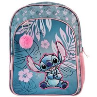 School Bag Stitch Blue Pink 40 x 30 x 20 cm