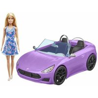 Doll Barbie And Her Purple Convertible