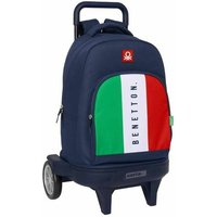 School Bag Benetton Flag Navy Blue 33 x 45 x 22 cm