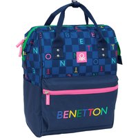 School Bag Benetton benetton Navy Blue 27 x 40 x 19 cm