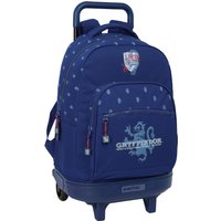 School Rucksack with Wheels Harry Potter Captain Navy Blue 33 x 45 x 22 cm