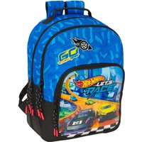 School Bag Hot Wheels Let's race Blue Black 32 x 42 x 15 cm