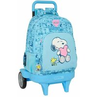 School Bag Snoopy Love Blue 33 x 45 x 22 cm