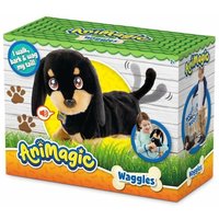 Fluffy toy Animagic Waggles on the go with sound Brown