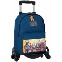 School Rucksack with Wheels Naruto Blue 42 x 31 x 13,5 cm
