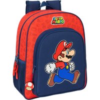 School Bag Super Mario Trick Red Dark blue 32 x 38 x 12 cm