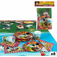 Party supply set Mickey Mouse (6 Units)