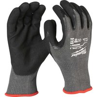 Milwaukee Cut Level 5 Dipped Work Gloves Black / Grey XL Pack of 1
