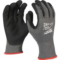 Milwaukee Cut Level 5 Dipped Work Gloves Black / Grey 2XL Pack of 1
