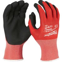 Milwaukee Cut Level 1 Dipped Work Gloves Black / Red M Pack of 1