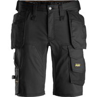Snickers 6141 Mens Allround Work Stretch Slim Fit Holster Pockets Shorts Black 33"