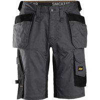 Snickers 6151 Mens Allround Work Stretch Loose Fit Holster Pockets Shorts Grey 30"