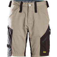Snickers 6112 Mens Litework 37.5 Work Shorts Khaki / Black 30"