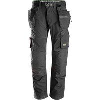 Snickers 6902 Mens Flexiwork Work Holster Pocket Trousers Regular Fit Black 31" 35"