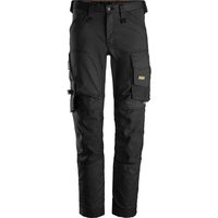 Snickers 6341 Mens Allround Work Stretch Slim Fit Trousers Black 30" 30"