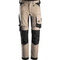 Snickers 6341 Mens Allround Work Stretch Slim Fit Trousers Khaki / Black 39" 35"