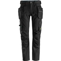 Snickers 6208 Mens Lite Work Stretch Trousers Holster Pockets Black 30" 30"