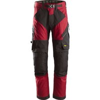 Snickers 6903 Mens Flexiwork Work Trousers Red / Black 33" 28"