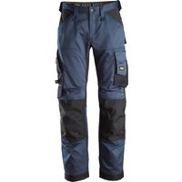 Snickers 6351 Mens Allround Work Stretch Loose Fit Trousers Navy / Black 31" 28"