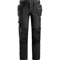 Snickers 6271 AllroundWork Full Stretch Trousers Holster Pockets Black 30" 35"