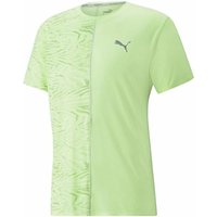 Short-sleeve Sports T-shirt Puma Run Graphic Lime green