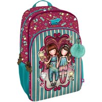 School Bag Gorjuss Fireworks Maroon 29 x 45 x 17 cm
