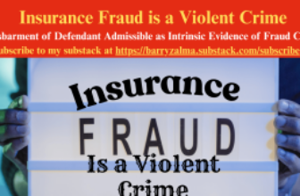 Insurance Fraud is a Violent Crime