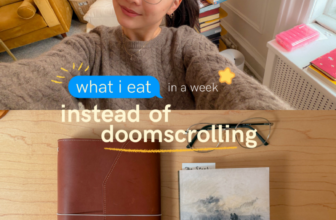 what i eat in a week but it’s everything except food