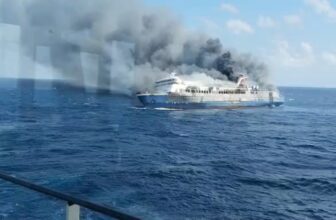 A blaze on an Indonesian passenger ferry leaves at least 5 dead and dozens missing