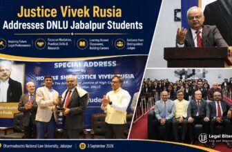 Madhya Pradesh High Court Acting Chief Justice Vivek Rusia Addresses DNLU Jabalpur Students