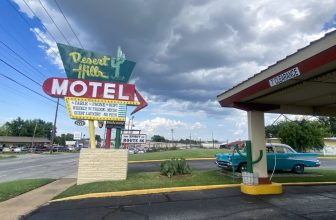 Desert Hills Motel and Tally’s Good Food Cafe in Tulsa on Route 66 – Love, Laughter, and Luggage