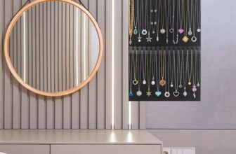 UK Felt Hanging Jewelry Organizer Necklace Holder Storage Display Hanger BLACK