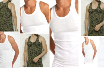 Men’s Undershirt Tight Vest, 100% Organic Cotton Tank Top Sleepwear Sleeveless