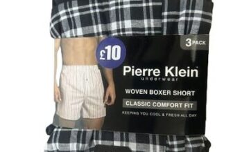 Pack of 6 Men’s Woven Boxer Shorts, Loose Fit Cotton Underwear, S/5XL