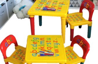 ABC Fun Set: Alphabet Children’s Plastic Table and Chair – Perfect Gift for Kids
