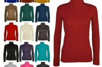 Ladies Womens Polo Neck Roll Neck Turtle Neck Plain Jumper Top Long Sleeve 8-26