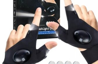 lucdnc LED Flashlight Gloves Gifts for Men Christmas Stocking Stuffers for Ad