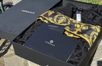 Versace Baroque Black Bathrobe | Size XL | Brand New With Box and Tags