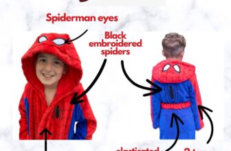 Spiderman kids dressing gown robe ( boys girls children marvel nightwear not pjs