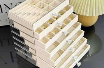 Jewellery Box Storage Organiser Large 7 Tier Multi-Drawer Display Gift