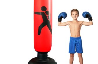 INFLATABLE BOXING POST KIDS TRAINING EXERCISING PUNCHING BAG 140CM SANDBAG TEENS