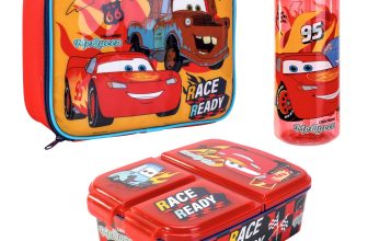 Cars Kids Lunch Box Set – Lunch Bag, Lunch Box and 580ml Water Bottle